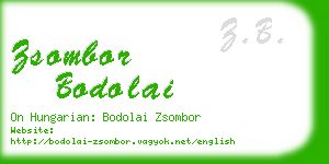 zsombor bodolai business card